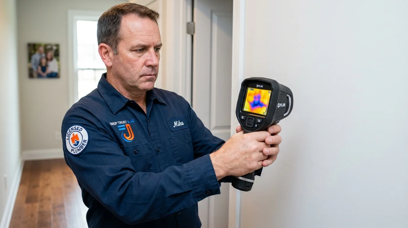 Thermal imaging leak detection by Johns Plumbing LLC in Hialeah